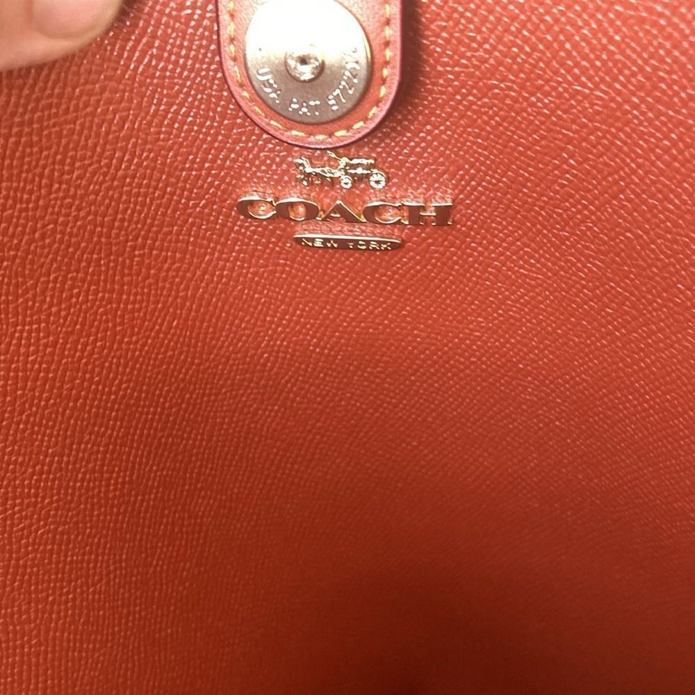 Coach City Tote Bag Purse In Signature Canvas With Sticker Print Rexy - Picture 10 of 10